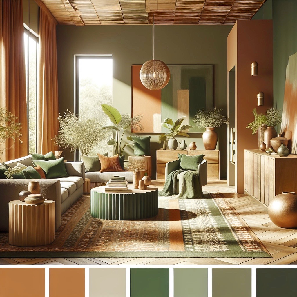 Earthy and natural tones